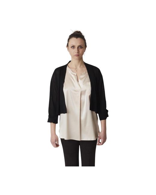 Alpha Studio Truien & Vesten ,Zwart Cardigan Sweater in het Black