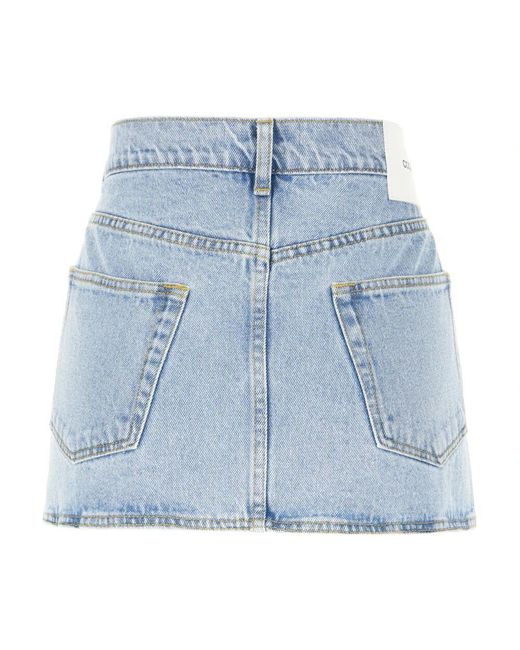 Denim Skirts Coperni de color Blue