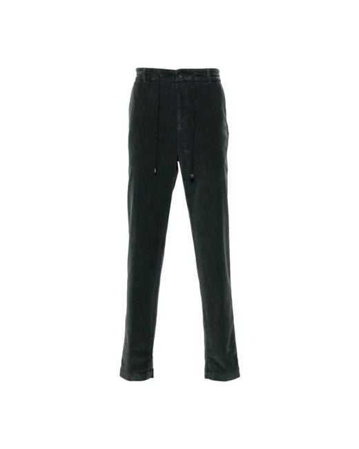 Peserico Black Slim-Fit Trousers for men