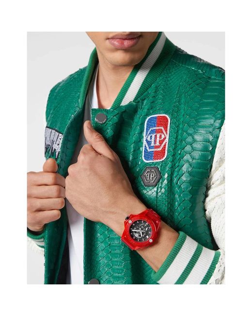 Philipp Plein The $Kull Tech Edit Watch in het Red voor heren