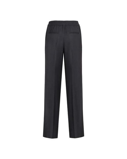 Straight Trousers PT Torino de color Gray