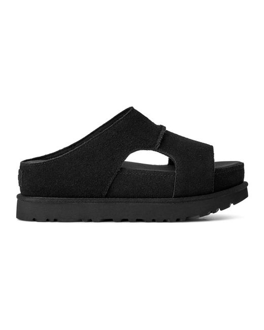 Ugg Schoenen ,Zwart ,Polyester Goldenstar Hi Slide in het Black