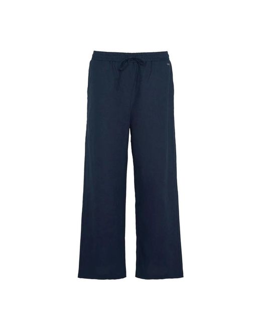 Barbour Blue Wide-leg christie trousers