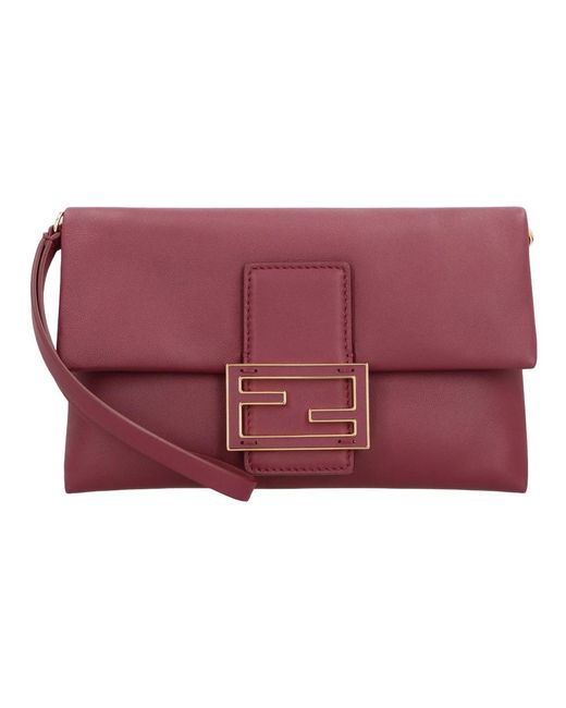 Fendi Red Clutches