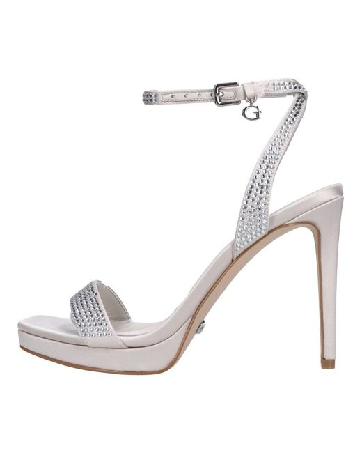 Guess Gray Sandalen Silber