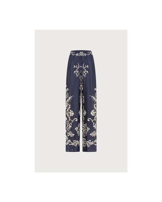 Seventy Blue Wide Trousers