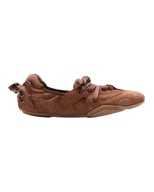 Acne Brown Ballerinas
