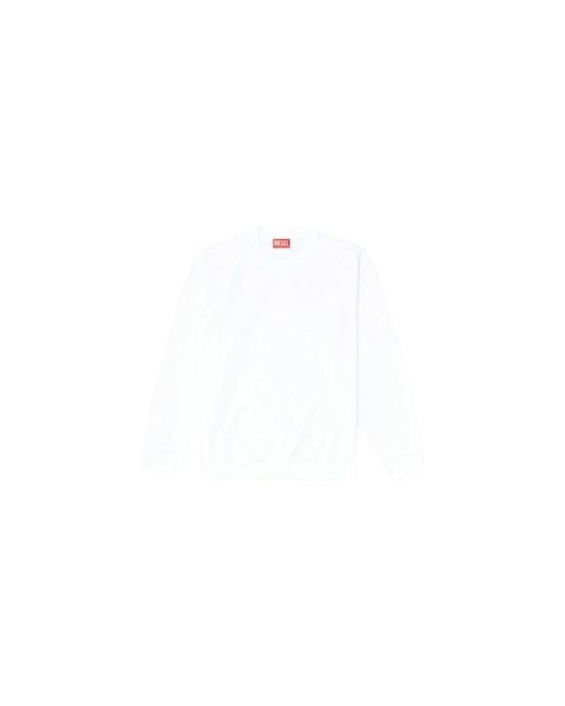 DIESEL White Sweatshirts for men