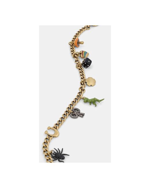 COACH Bag Chain in het Metallic