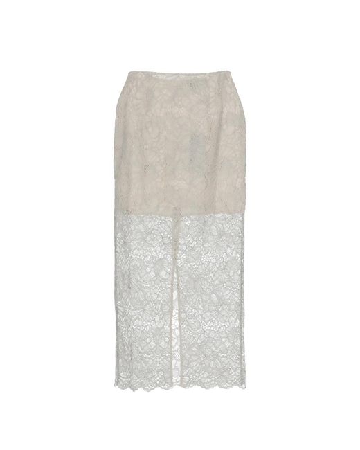 ROTATE BIRGER CHRISTENSEN Gray Midi Skirts