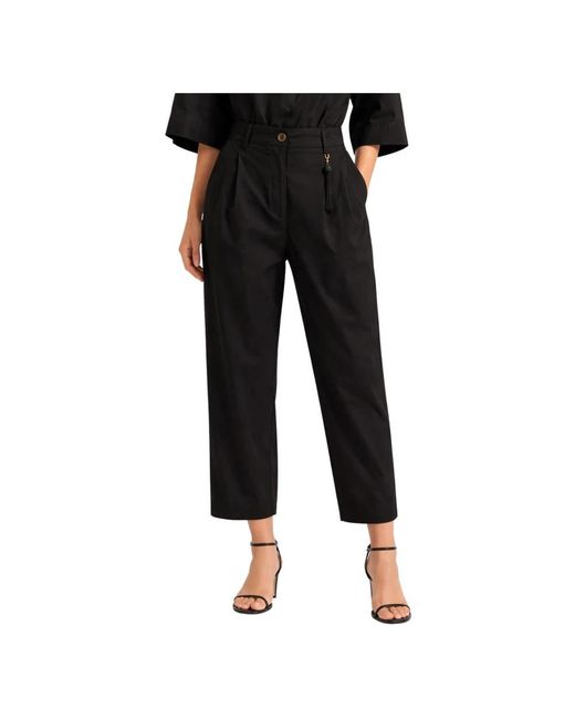 Seventy Black Cropped Trousers