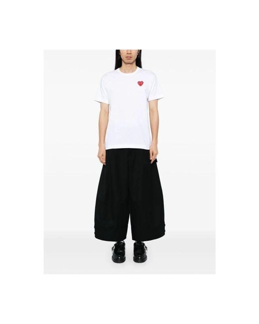 T-Shirts COMME DES GARÇONS PLAY de color White