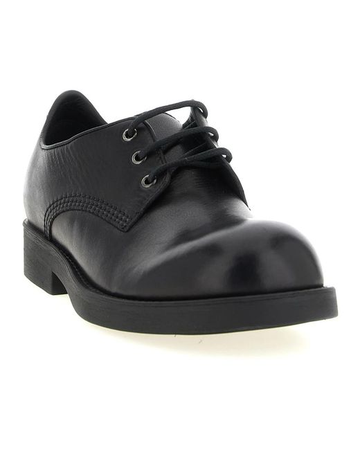 MM6 by Maison Margiela Black Laced Shoes for men