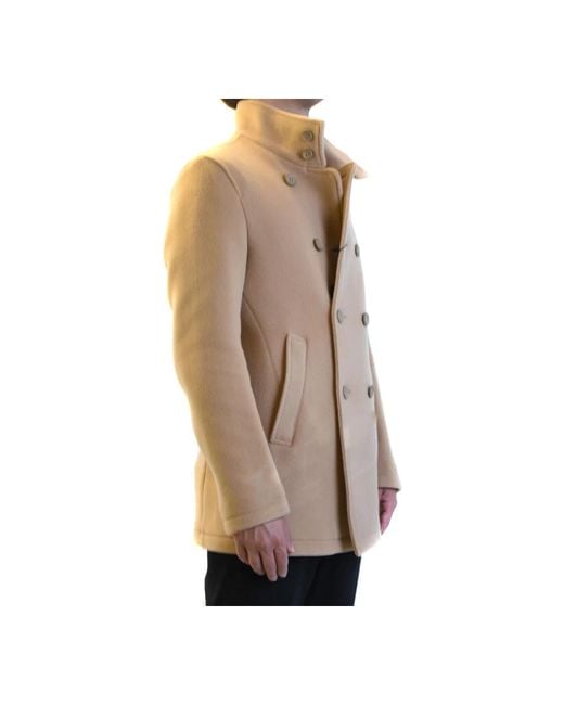 Herno Natural Double-Breasted Coats for men