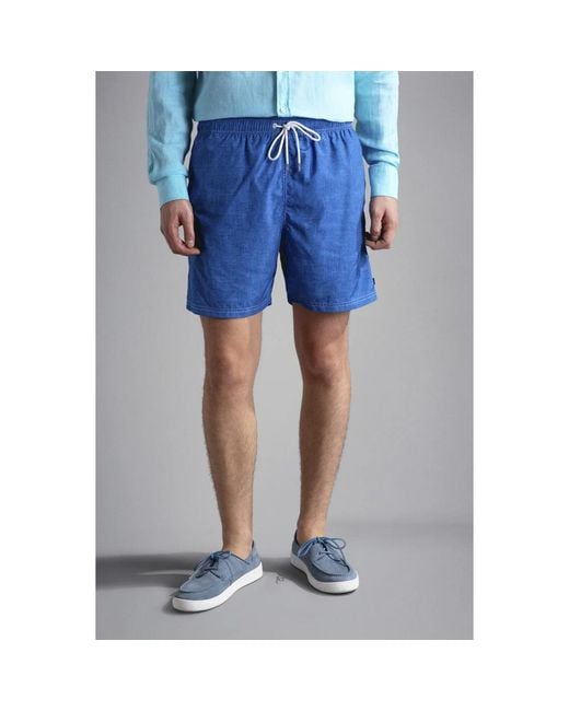Paul & Shark Blue Beachwear for men