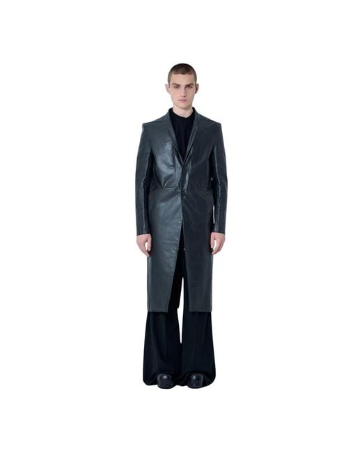 Single-Breasted Coats Rick Owens de hombre de color Blue