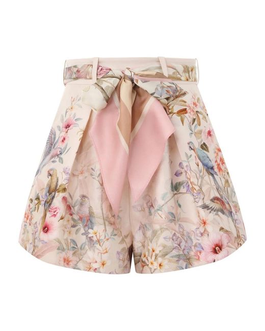 Zimmermann Red Short Shorts