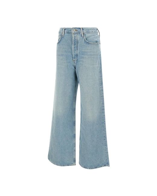 Agolde Jeans ,Blauw ,Katoen Geregenereerde Katoenen Spijkerbroek, Lichtblauw in het Blue