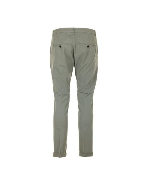 Dondup Gray Slim-Fit Trousers for men