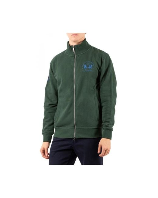 La Martina Green Zip-Throughs for men