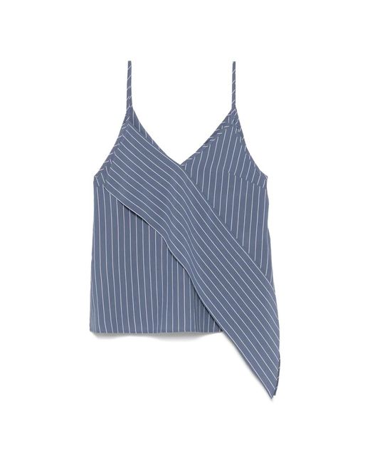 Dondup Blue Gestreiftes Top