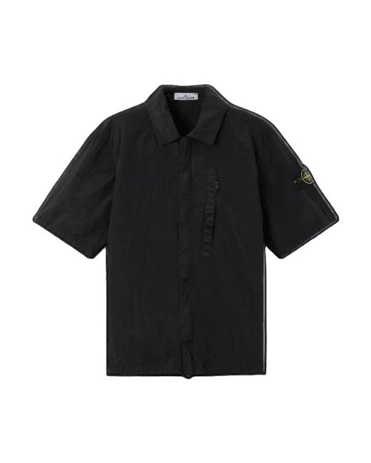 Stone Island Black Short Sleeve Shirts for men