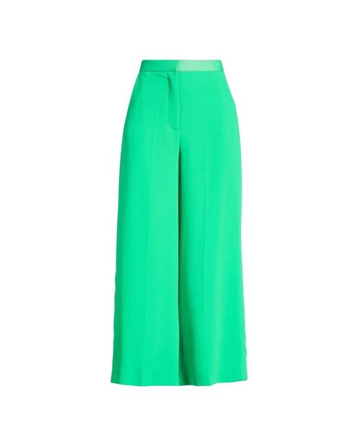 SIMONA CORSELLINI Green Wide Trousers