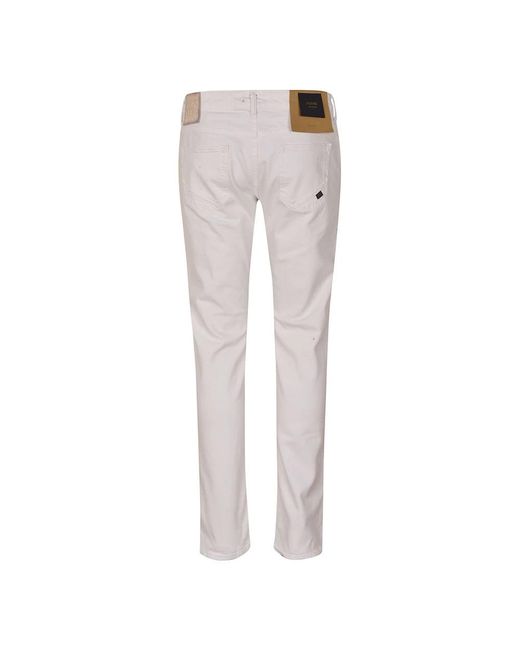 Incotex Gray Slim-Fit Trousers for men