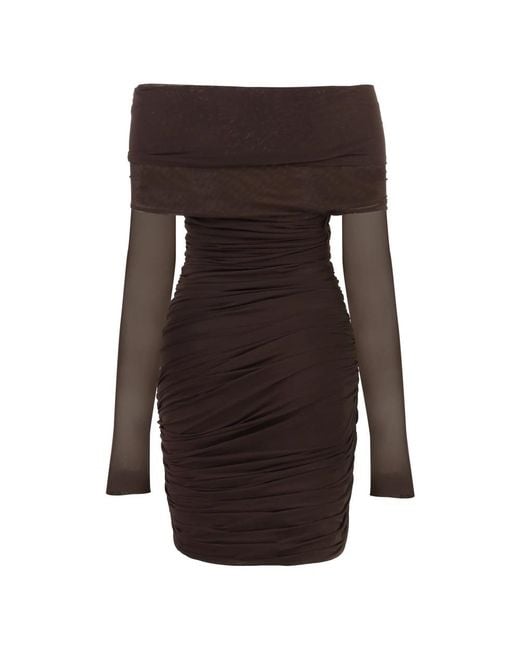 Philosophy Di Lorenzo Serafini Brown Short Dresses