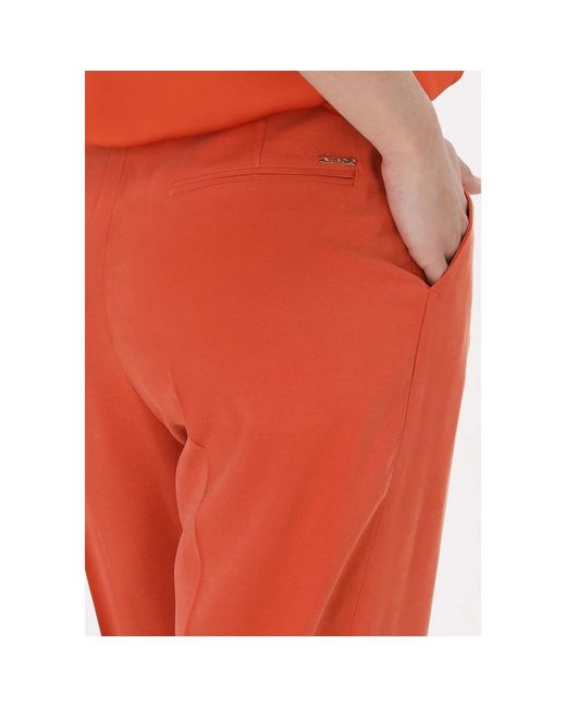 Liu Jo Orange Straight Trousers