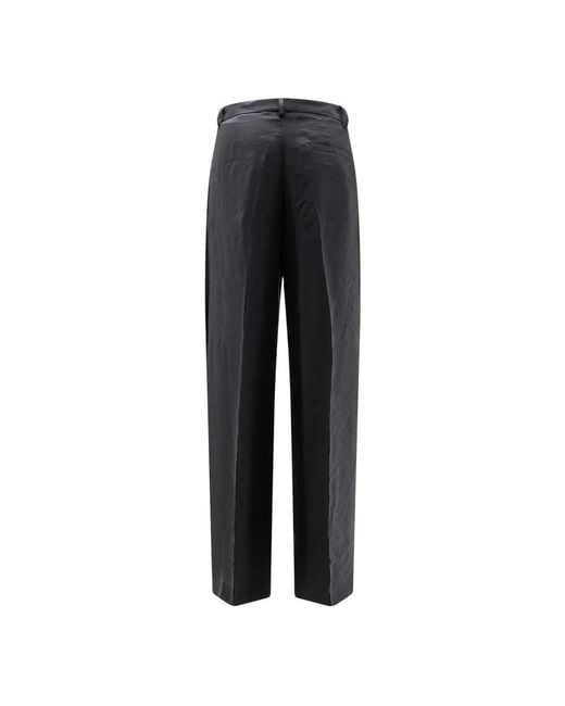 Hevò Black Wide Trousers