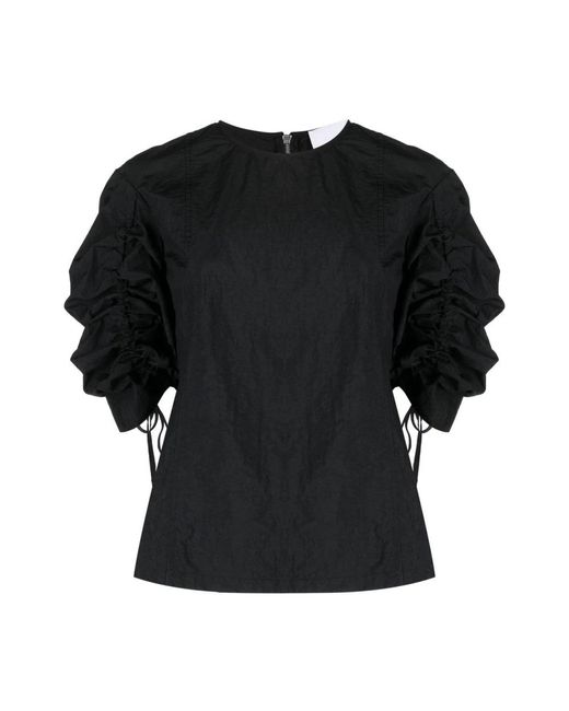 Erika Cavallini Semi Couture Black Blouses