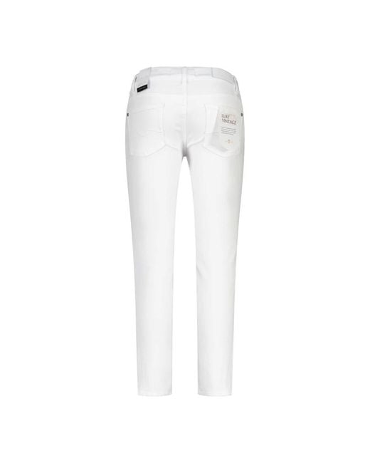 7 For All Mankind White Skinny Jeans