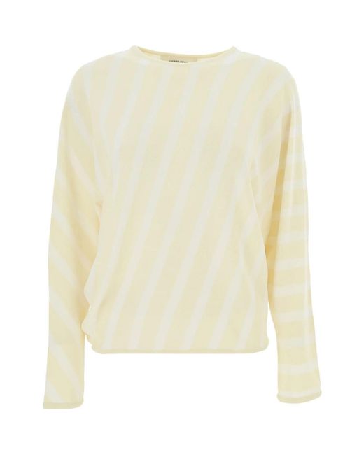 Liviana Conti White Round-Neck Knitwear