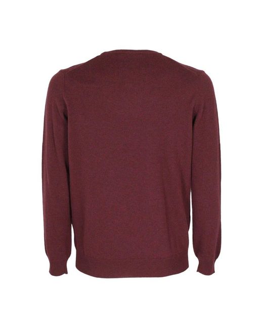 Kangra Geelong wollpullover in Red für Herren