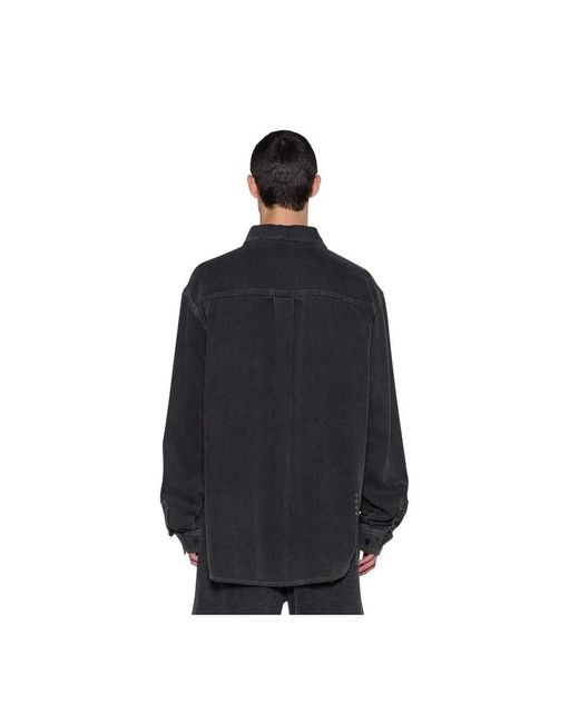 Ksubi Black Denim Shirts for men