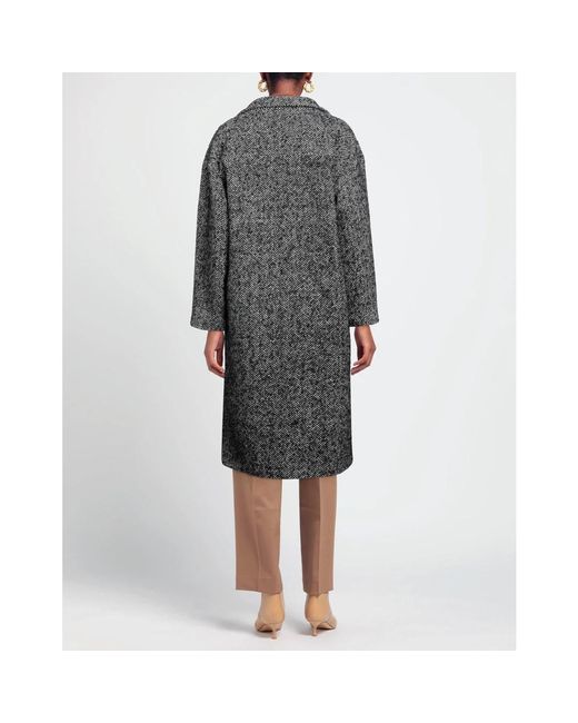 Paltò Gray Tweedmantel mit zweifarbigem muster