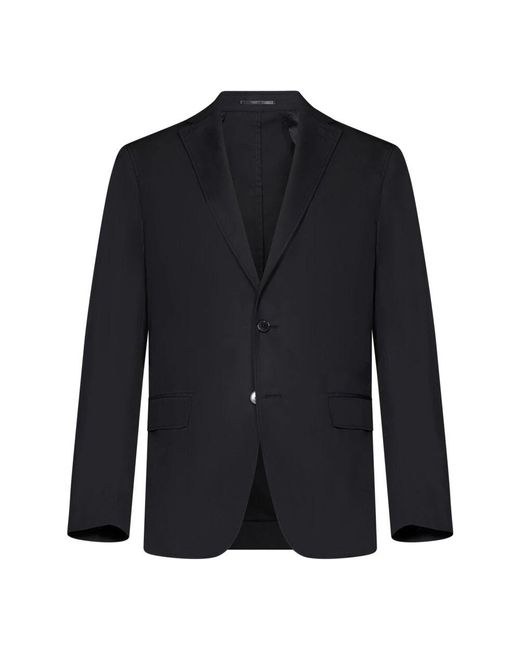 Low Brand Klassische Schwarze Jacke Bequeme Passform in Blue für Herren