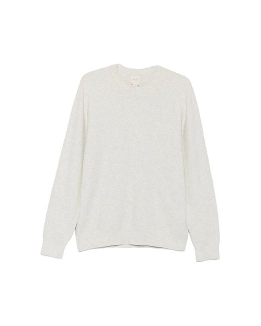 Calvin Klein White Round-Neck Knitwear for men