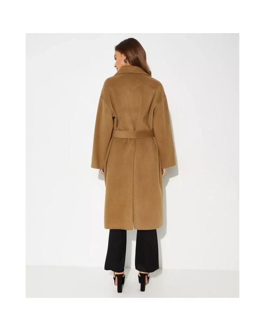 Nanushka Belted Coats in het Brown