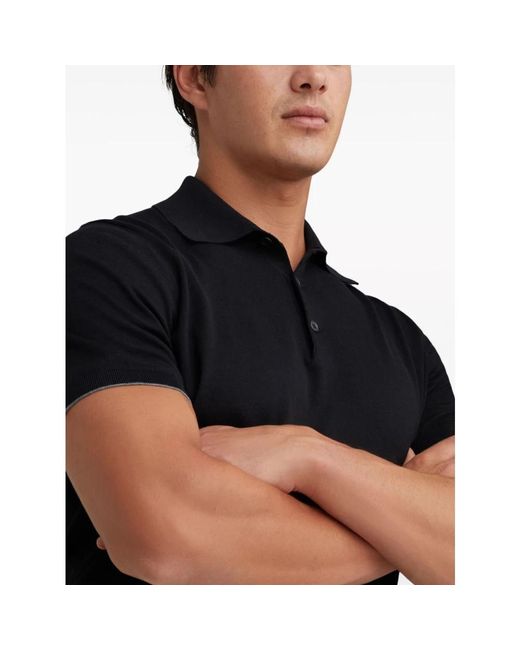 Brunello Cucinelli Schwarze t-shirts und polos in Black für Herren