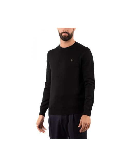 Ralph Lauren Rundhals-Strickshirt in Black für Herren