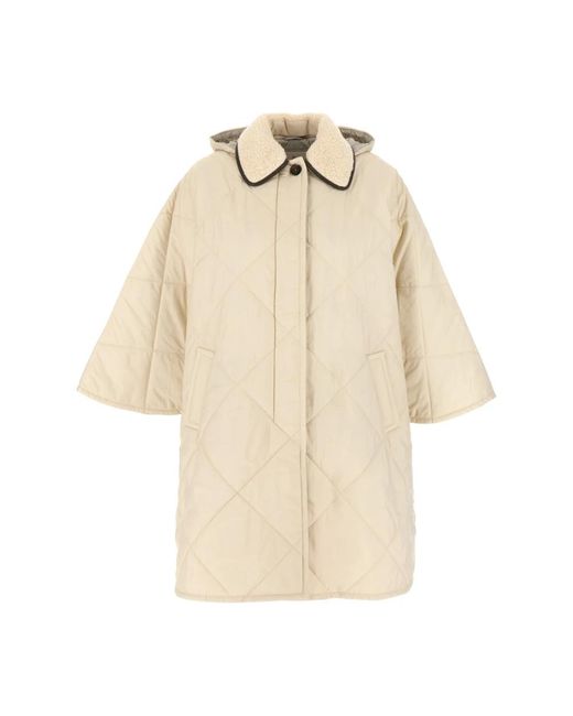 Brunello Cucinelli Jassen ,Polyester Pufferjassen Voor Mannen En Vrouwen in het Natural