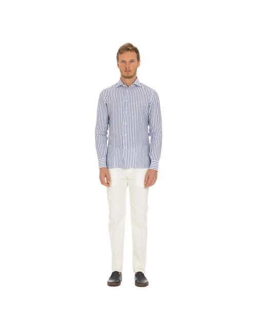 Borriello Blue Casual Shirts for men