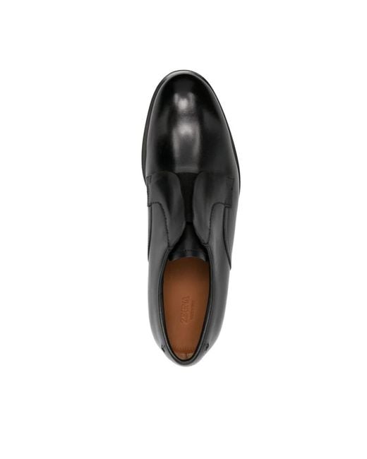 Zegna Black Business Shoes for men