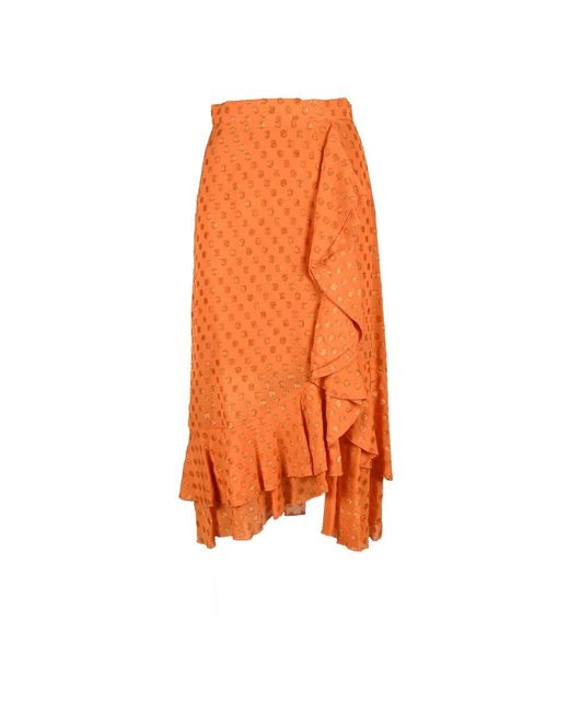 Midi Skirts L'Autre Chose en coloris Orange
