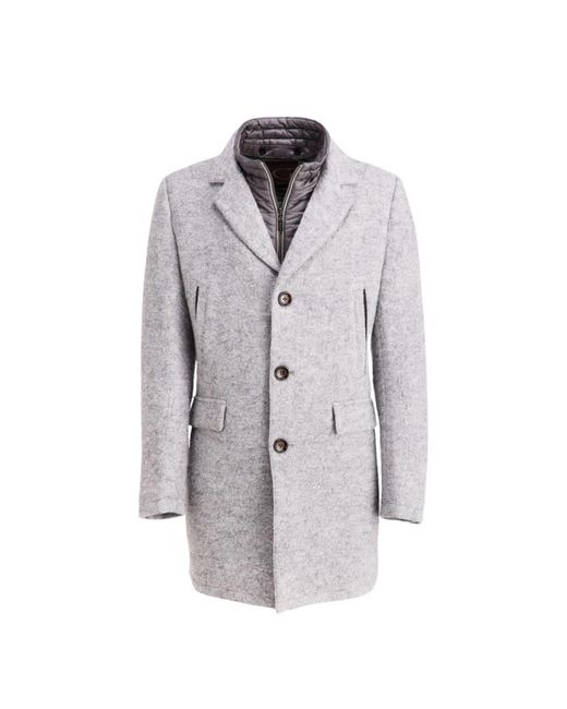 Single-Breasted Coats di Gimo's in Gray da Uomo