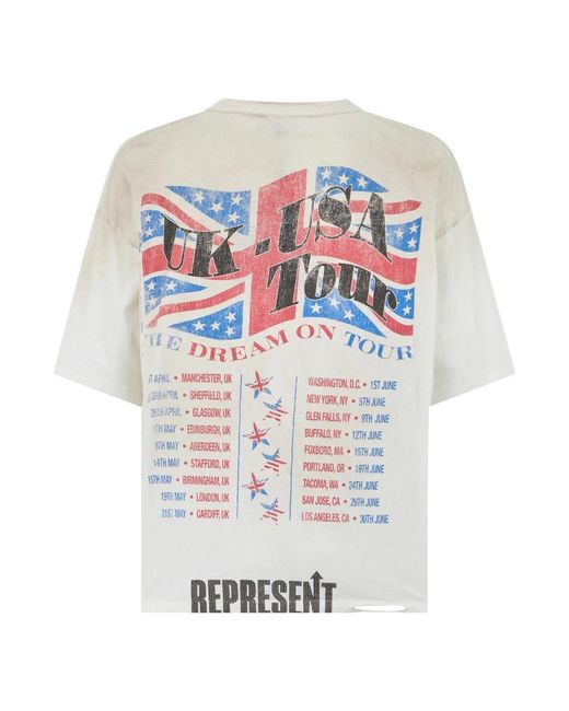 Represent Tops ,Wit ,T-Shirts in het Pink voor heren