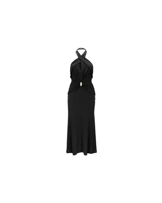 Elisabetta Franchi Black Midi Dresses