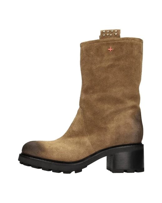GIO+ Brown Afra06A Wildleder-Stiefeletten